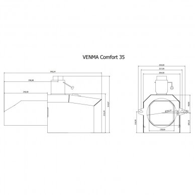 Granulių degiklis Venma Comfort 6-35 kW 3