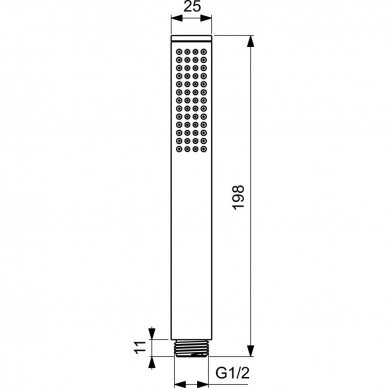 Ideal Standard dušo galvutė BC774XG 1