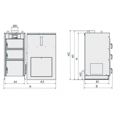 Kamen PELLET Kompakt LUX 12kW 2