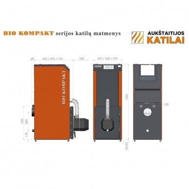 Kompaktiškas granulinis katilas Bio Kompakt 20kW 3