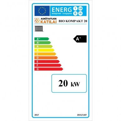 Kompaktiškas granulinis katilas Bio Kompakt 20kW 4