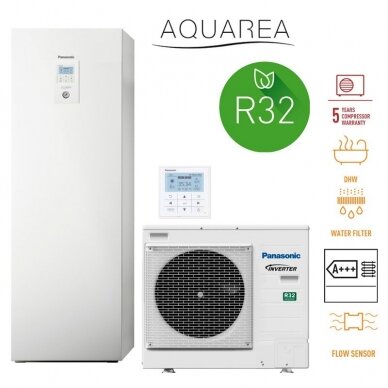 Panasonic Aquarea šilumos siurblys "viskas viename" 7kW