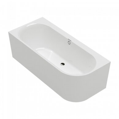 Villeroy&Boch vonia Oberon 2.1 180x80cm su panele ir sifonu, kairinė 2