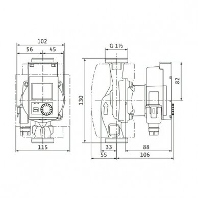 Wilo cirkuliacinis siurblys Stratos PICO 25/0,5-4 130mm 1